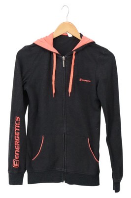 ENERGETICS Damen Trainingsjacke Hoodie Gr. 34 Schwarz Sport Freizeit