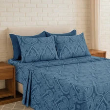 6 Pieces Bed Sheet Set Microfiber Luxury Hotel Quality Soft Extra Deep Sheets