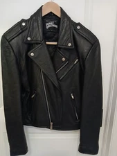 Planet Hollywood, used, worn 1x. Excellent Condition.  Leather Biker Jacker