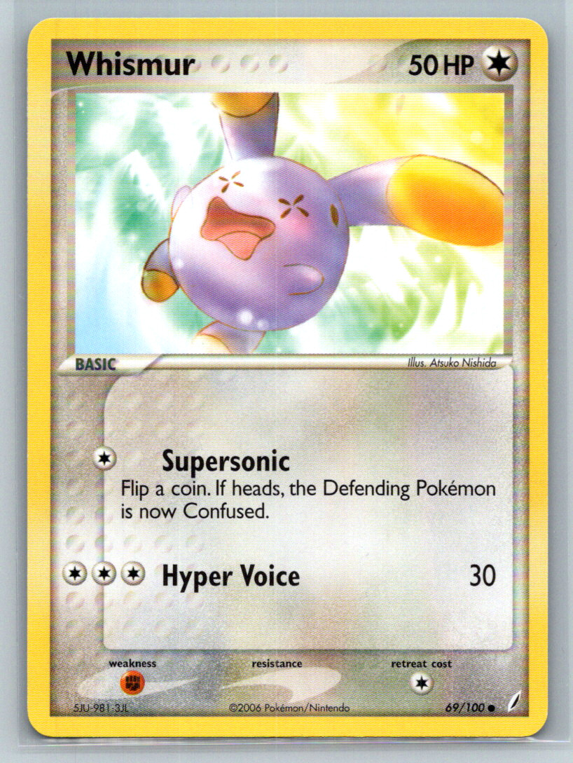 Whismur Common Crystal Guardians 69/100 NM