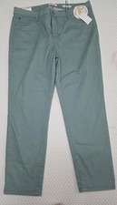 Curve Appeal Minimalist Jeggings Jeans Womens Size 16/33 Green Mid Rise Ankle