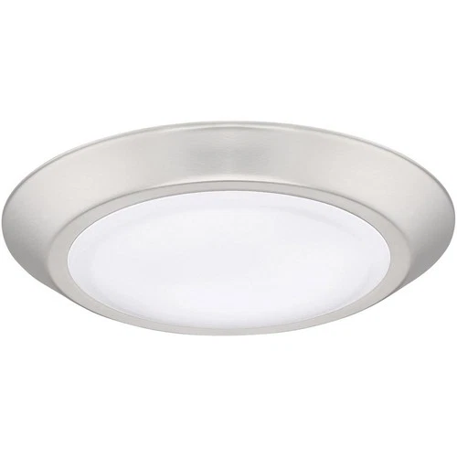 Verge - 15W 1 LED Flush Mount - 1.25 Inches high-Brushed Nickel Finish Flush - Picture 3 of 12