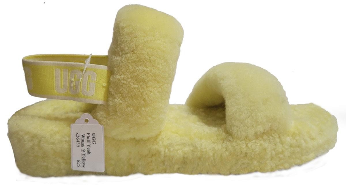 PANTOFOLA D’ORO UGG Wmns 9 Giallo OH YEAH SLINGBACK PANTOFOLE SCIVOLI Interno Esterno US 9 EU 40