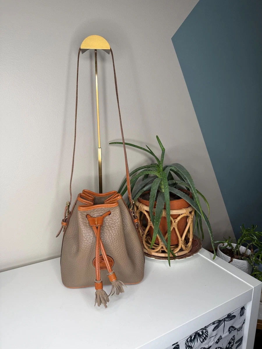 Borsa A Mano Donna Dooney & Bourke In Pelle Naturale Beige Con Cerniera
