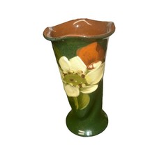 Watcombe Torquay Ware Vase with Hand Painted Floral Design