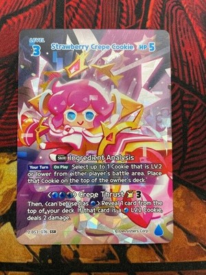 CookieRun Braverse TCG - Strawberry Crepe Cookie (BS3-076) SSR Foil