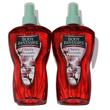 2 Pack Body Fantasies Cherry Blossom Fantasy Fragrance Body Spray 8oz