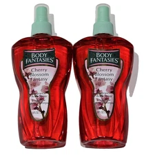2 Pack Body Fantasies Cherry Blossom Fantasy Fragrance Body Spray 8oz