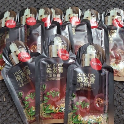 10 Chestnut Brown Hair Dye Sachets 30ml Packets Multiple Units Dark Brown Shade
