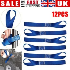 12X Universal Motorcycle Motorbike Soft Loop Ratchet Transport Tie Down Straps