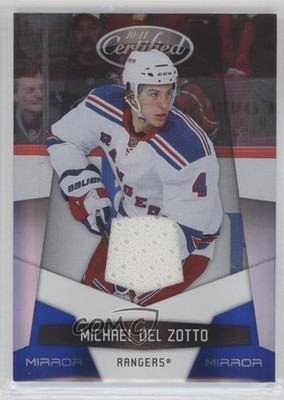 2010-11 Certified Mirror Blue Materials 98/100 Michael Del Zotto #98 0f9