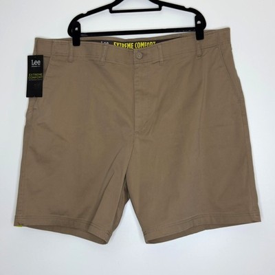 New Lee Extreme Comfort Performance Khaki Shorts Men's Size 48