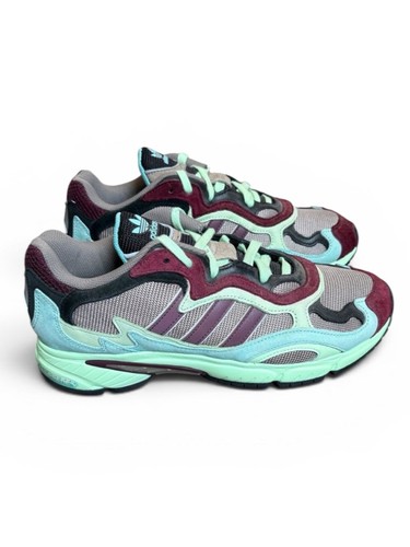 Adidas Originals Temper Run Sneakers Men’s 10 Black/Easy Mint/Glow Green