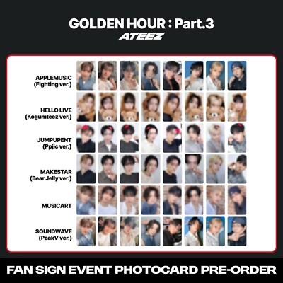 ateez　プロモアルバム　非売品　サイン入り　GOLDEN HOUR 3 ATEEZ - GOLDEN HOUR: Part.3 - Signed – Kawaii Gifts