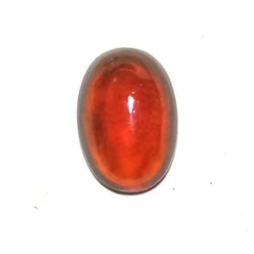 4.5 Carat 12.4x8.5x4.5 MM Natural Reddish Orange Color Hessonite Garnet Cabochon - Picture 2 of 24