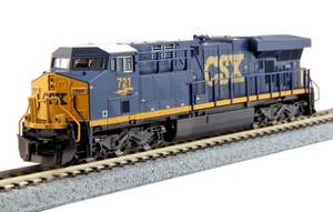 Kato-N-Scale-ES44AC-Locomotive-CSX-Transportation-721-DC-DCC-Ready-1768929