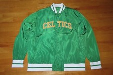 75th BOSTON CELTICS (1946-2021) Button-Down (XL) Basketball Jacket GREEN