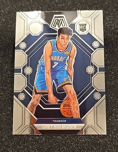 2022-23 Panini Mosaic Chet Holmgren RC #236 Base Rookie Thunder