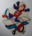 1970s Vintage Budweiser Sign Bud Man Budweiser Beer Sign Sticker Airplane Stunt
