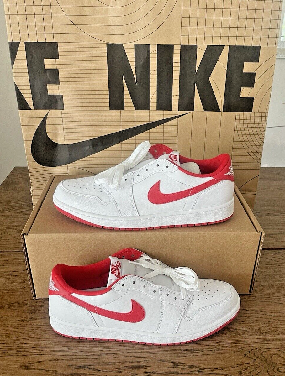 Nike Air Jordan 1 Low Retro OG White University Red CZ0790 Men