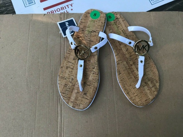 michael kors mk charm jelly flat sandals