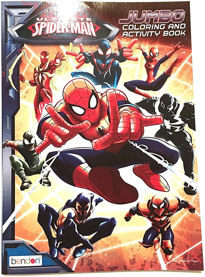 Spider-Man Jumbo Coloring & Activity Book - Assorted | eBay