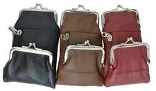 Leather Cigarette Pack Holder Pouch Smoke Carrying Case Coin Purse Wallet Unisex