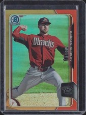 BRADEN SHIPLEY 2015 BOWMAN CHROME PROSPECTS ORANGE REFRACTOR #D 9/25