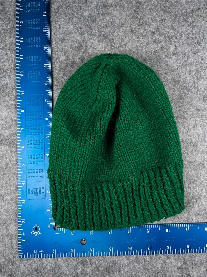 Beanie Toque молодежи девочек один размер зеленый вязаный акрил зимние лыжи на открытом воздухе - Изображение 3 из 4