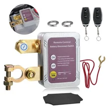 Remote Battery Disconnect Switch 12V/24V, 240A, Kill Switch for Car, Anti The...