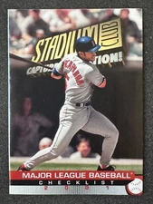 2001 Stadium Club Nomar Garciaparra Checklist Book