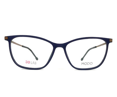 Modo Eyeglasses Frames THETA MAR Navy Blue Brown Cat Eye Full Rim 53-14-142
