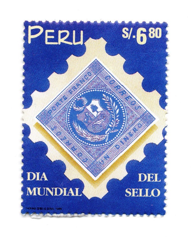 Stamps World Day, "Original 1 dinero", S/. 6.80, Perú 1998, accept offers