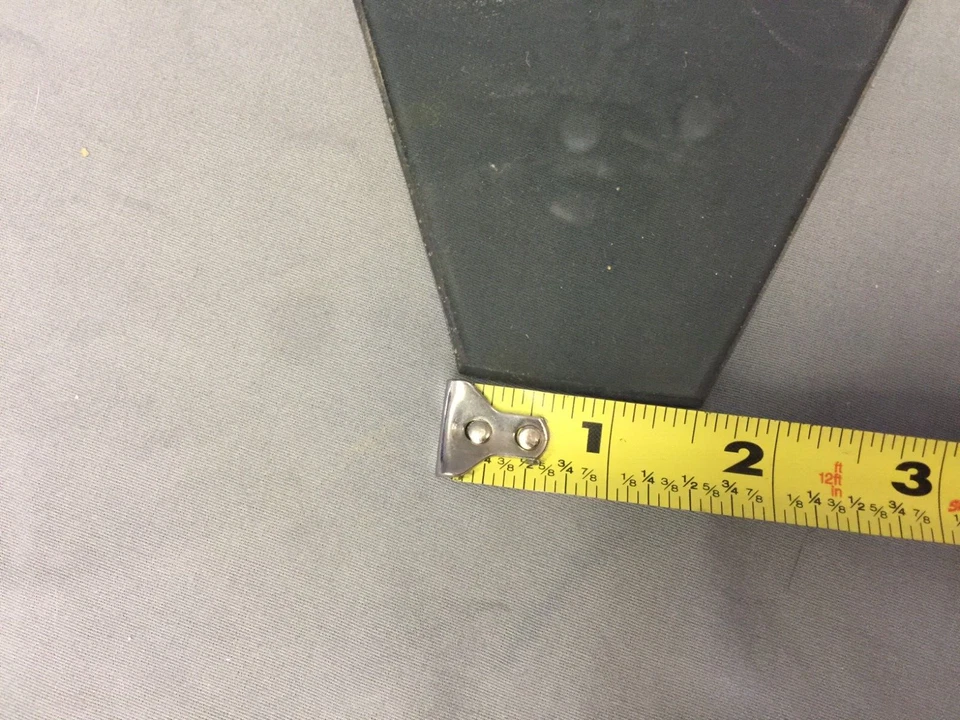 JUEGO DE 2 ESTANTES DE VIDRIO TINTADOS DE FORMA EXTRAÑA REDONDEADOS TRIANGULARES (D) Foto 3 de 4