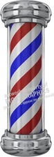 BARBER SHOP POLE VINYL DECAL OUR BESTSELLER! (CHOOSE SIZE) RED WHITE BLUE