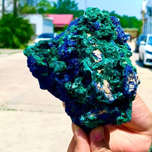 1.92LB BEST Natural Azurite/Malachite crystal minerals specimens - Picture 10 of 23