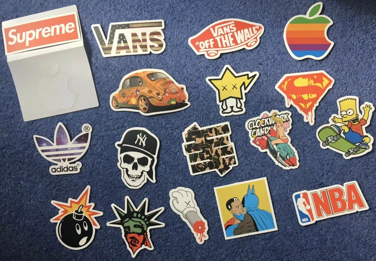 Supreme vans cheap sticker