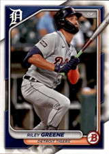 LOT OF 20 2024 BOWMAN BASE PAPER VETERAN #16 RILEY GREENE DETROIT TIGERS