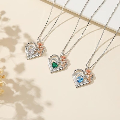 Stylish Sterling Silver Graduation Necklace with Adjustable Chain - Gift-Ready - Picture 8 of 9