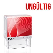 UNG&Uuml;LTIG - Lagerstempel,B&uuml;ro,Stempel,Textstempel,Selbstf&auml;rbend,Printer 20,Colop