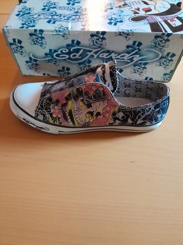 ED Hardy Sneaker Gr.42 Black in OVP - Bild 2 von 7