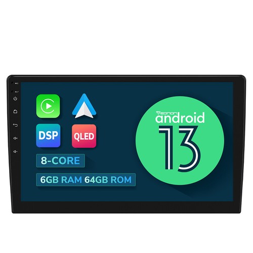 2DIN 10.1" Car Stereo Android 13 6+64 GPS Radio CarPlay Bluetooth 4G LTE DSP RDS - Picture 24 of 35