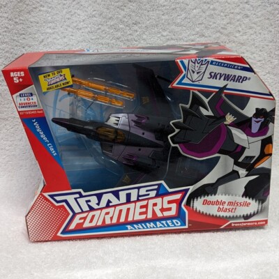 Transformers Animated Skywarp Seeker Jet Voyager Class 08 Rare New MIB G1  WFC