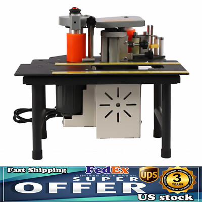 #ad #ad Portable Edge Banding Machine Edge Bander Double Side Gluing Banding Machine 15W $232.55