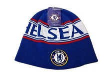 Chelsea Beanie Reversible Winter Cap Hat Blue White Red New Season