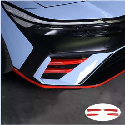 Red Front Bumper Left Right Side Cover Trim For Hyundai Elantra N N-Line 2024-25