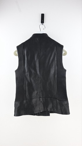 J Brand "Madisyn" 100% genuine leather vest in black size S/UK8 - Picture 7 of 10