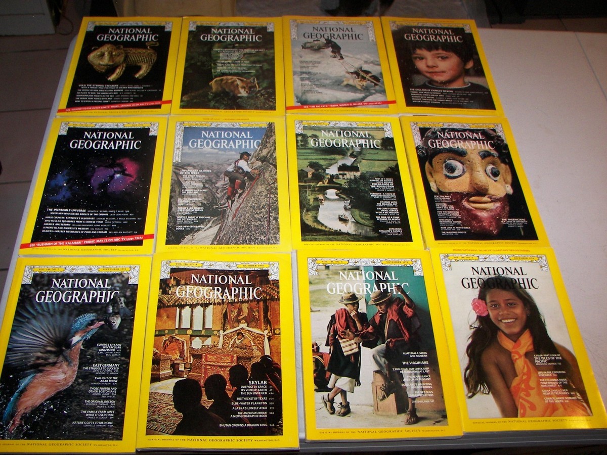 NATIONAL GEOGRAPHIC MAGAZINE 1974 ALL 12 ISSUES | eBay