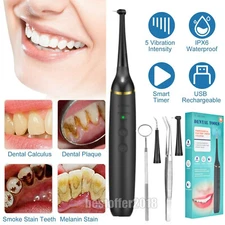 Ultrasonic Dental Scaler Calculus Tartar Remove Teeth Clean Tool Tooth Whitening