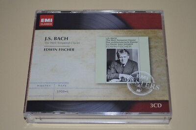J.S. Bach - The Well-Tempered Clavier / Edwin Fischer / EMI 2012 / 3CD Box Rar
